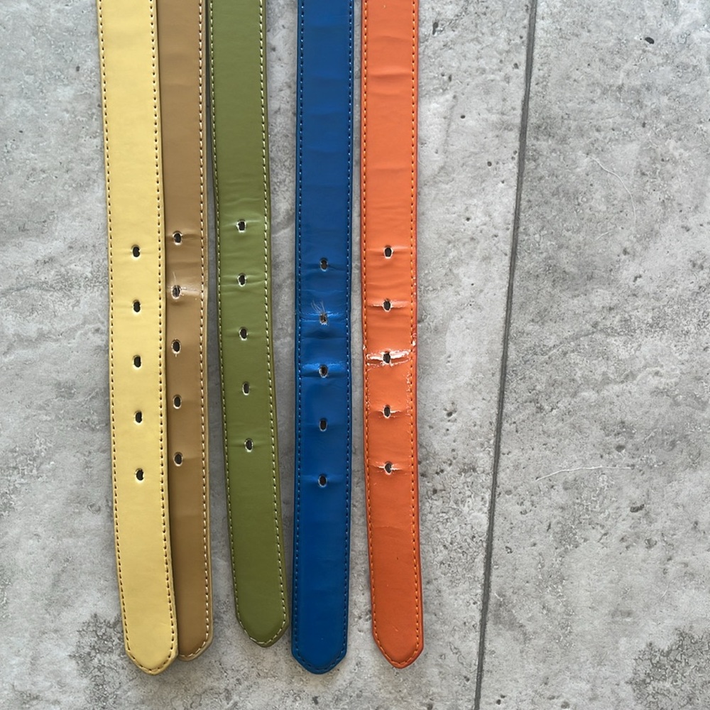 Lot of skinny belts. Multiple colors. - Picture 4 of 9